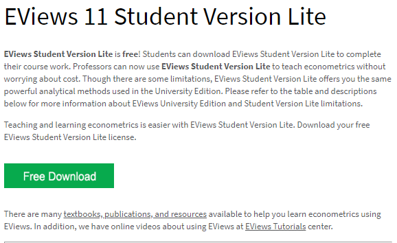 Cara Mendownload dan Mendapatkan Serial Eviews 11 Student Version ...