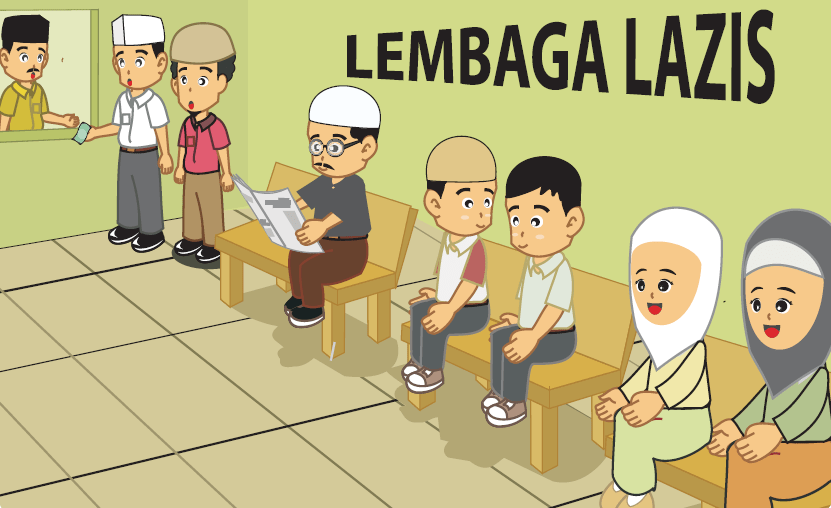 membayar zakat di LAZISNU
